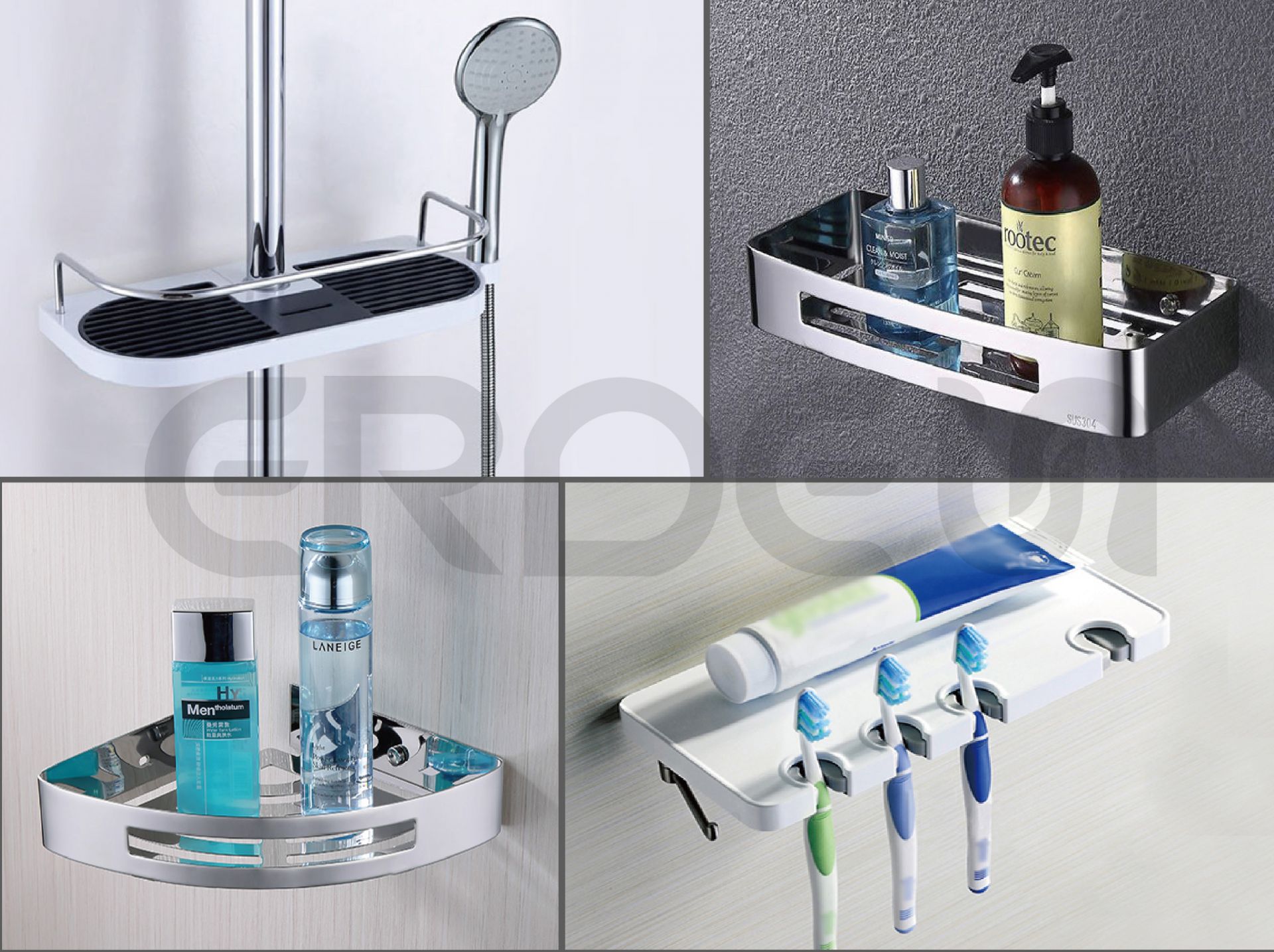 Bathroom accessories set – towel rail and holder Bathroom accessories set – towel rail and holder
