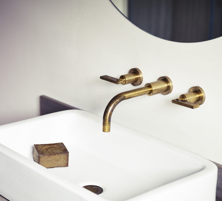 Studio Ore wall mounted brass taps Studio Ore wall mounted brass taps
