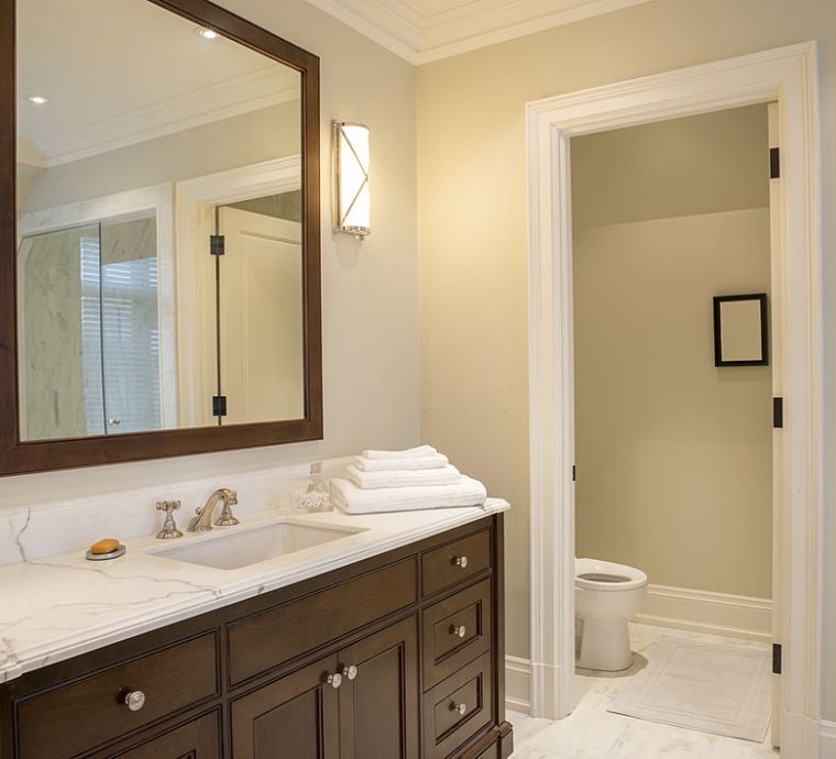 Modern Bathroom inside brand new North American residence. Modern Bathroom inside brand new North American residence.