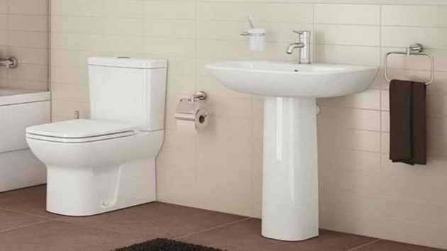 Bathroom pedestal basin