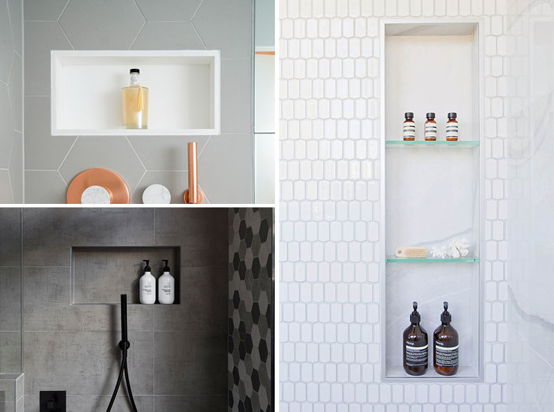 Shower niche design ideas in modern bathroom Shower niche design ideas in modern bathroom