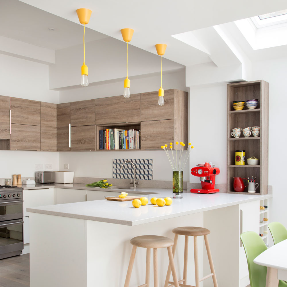 Budget kitchen renovation with modern lighting Budget kitchen renovation with modern lighting